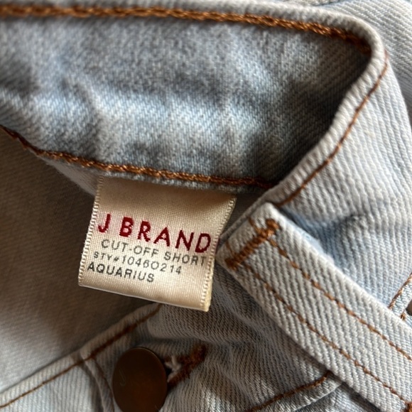 J Brand | Aquarius Raw Hem Denim Jean Lightwash Shorts Size 29/8 Summer Beach - Picture 5 of 6